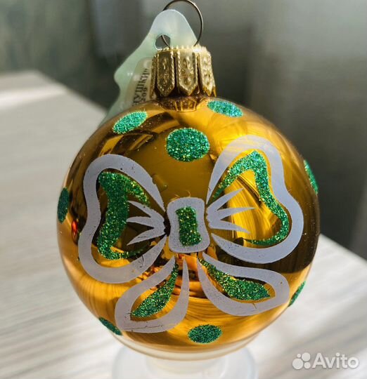 Елочная игрушка Ёлочка из стекла