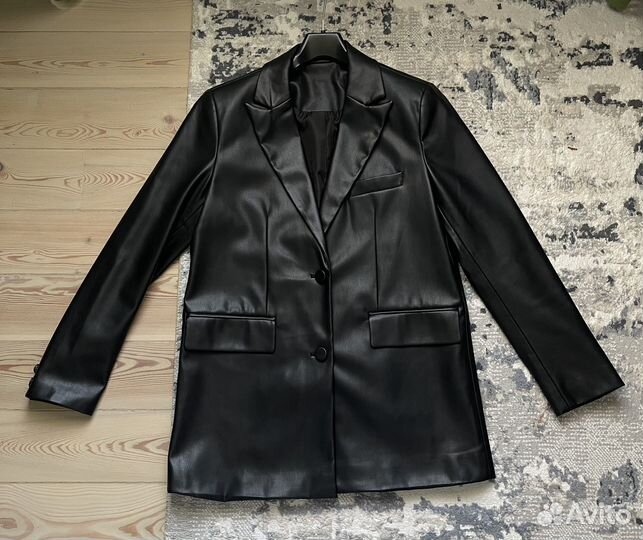 Пиджак кожаный