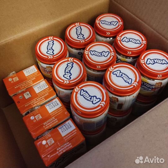 Фруктовое пюре детское Агуша (обмен)