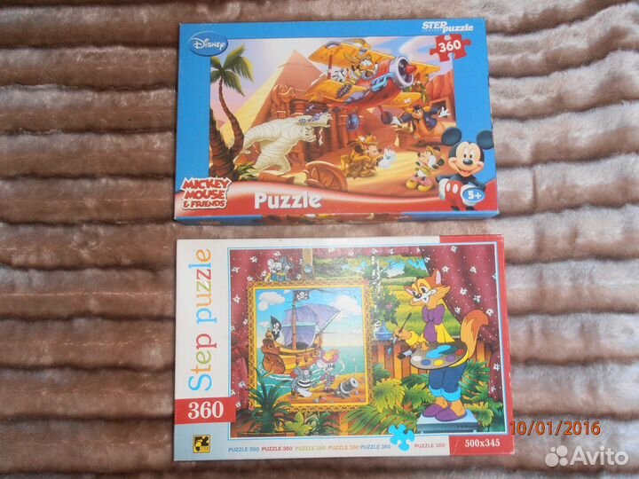 2 набора пазол по 360 деталей