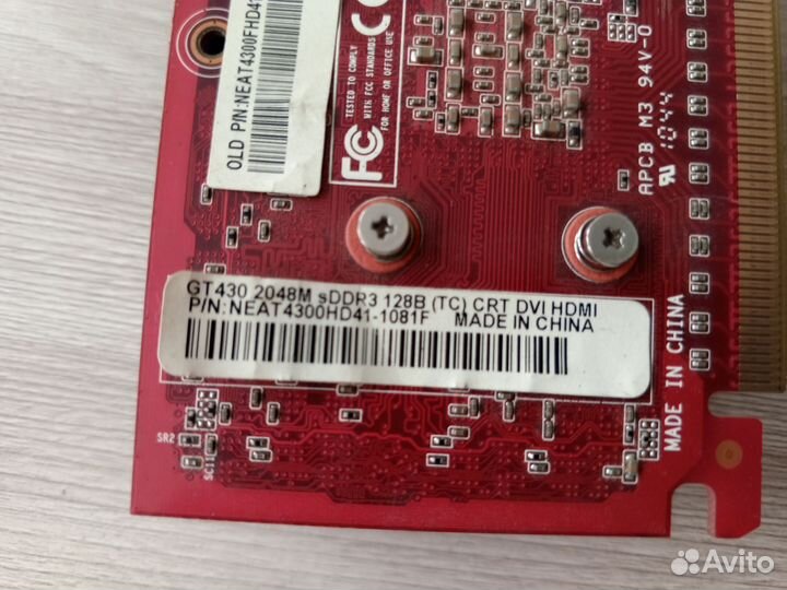 Видеокарта palit GeForce GT 430