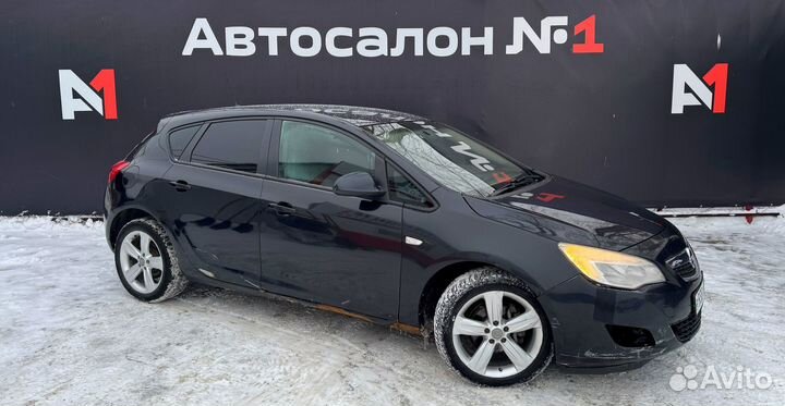 Opel Astra 1.6 AT, 2012, битый, 202 000 км