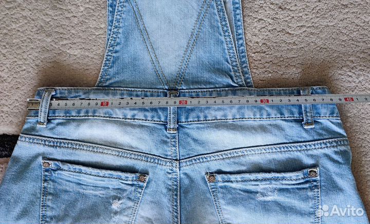 Комбинезон - шорты джинсовый 44р