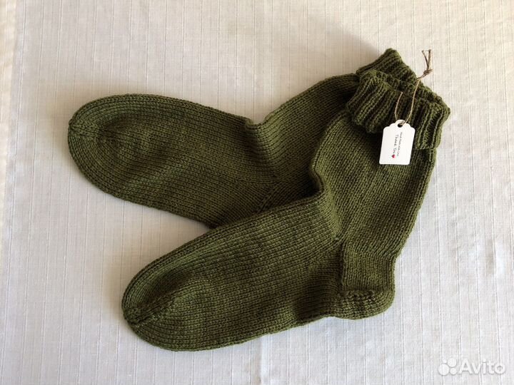 Вязанные мужские носки ручной работы