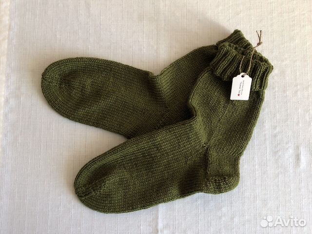 Вязанные мужские носки ручной работы