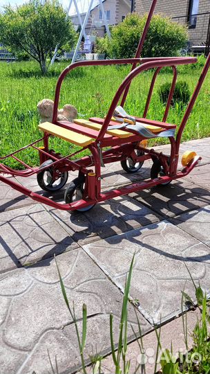 Детские санки с колесами