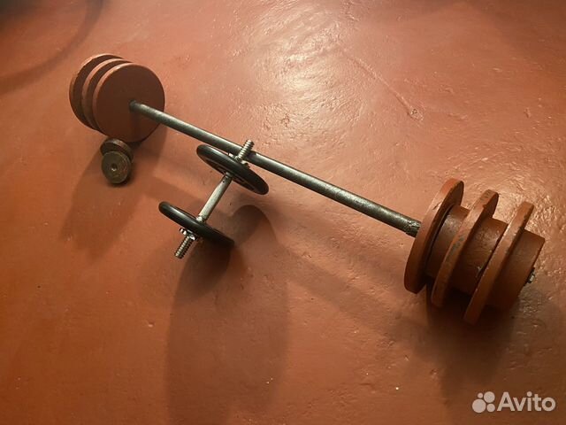 Штанга с блинами