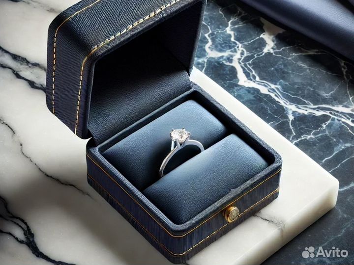 Помолвочное кольцо с бриллиантом 0.60 карат 2/4