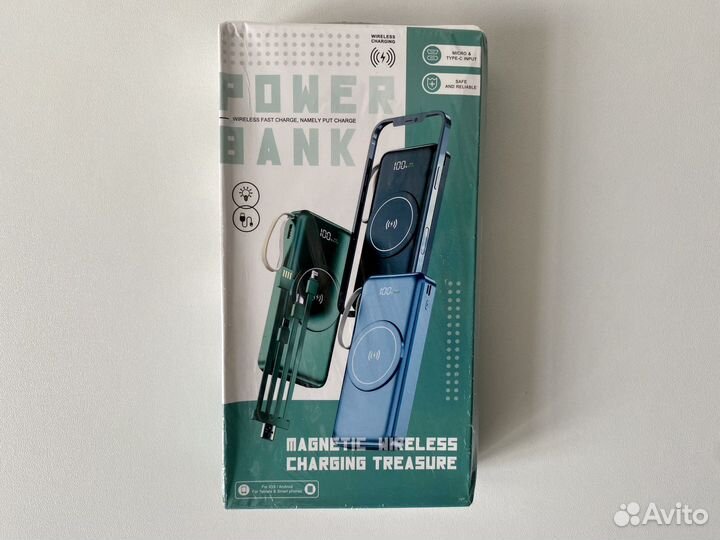 Power Bank 20000mAh с беспроводной зарядкой