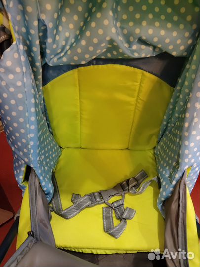 Санки коляска Ника с перекидной ручкой