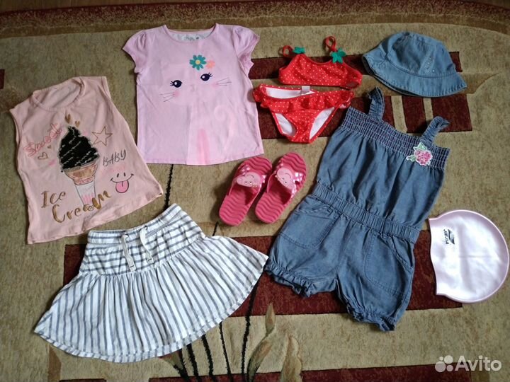 Летние вещи пакетом для девочки 104