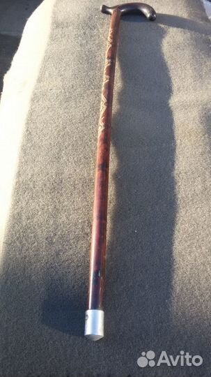 Трость красное дерево и раскладная с фонариком