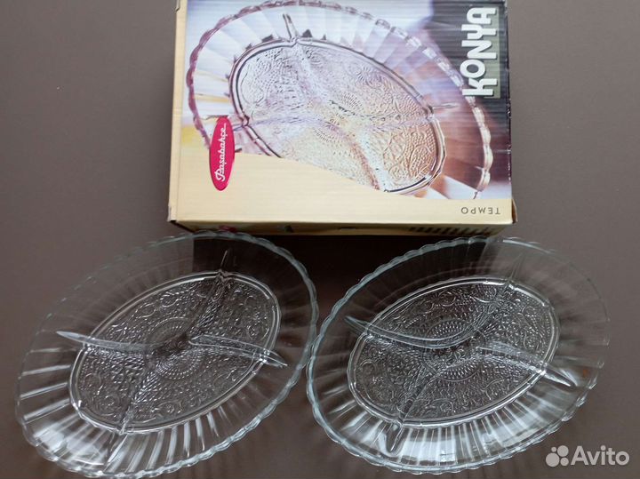 Блюдо менажница овальное новое