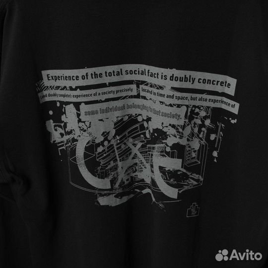 Свитшот чёрный cav empt новый мужской