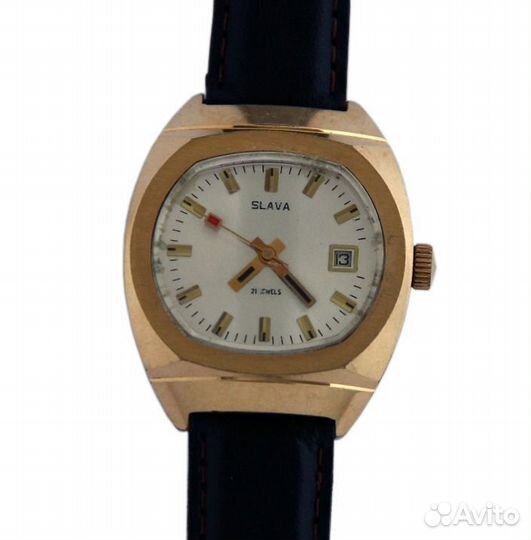 Слава позолоченные часы СССР