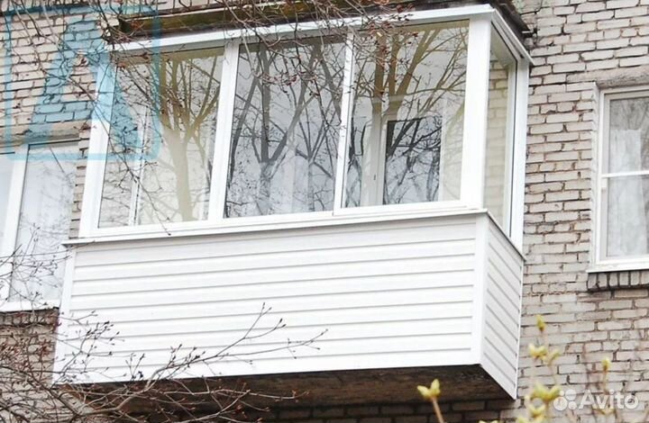 Остекление раздвижное с расширением