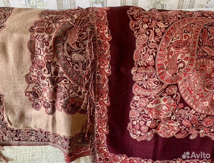 Палантин нарядный 2-хсторонний теплый осень/зима