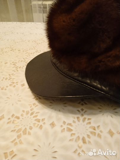 Шапка кепка женская норковая