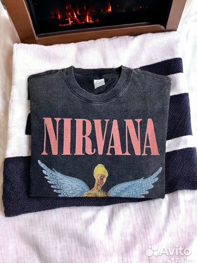 Футболка Nirvana оверсайз вареная