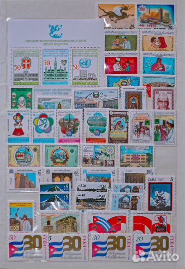 Марки почтовые иностранные чистые 4