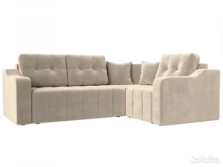 Угловой диван Кембридж правый угол, Микровельвет