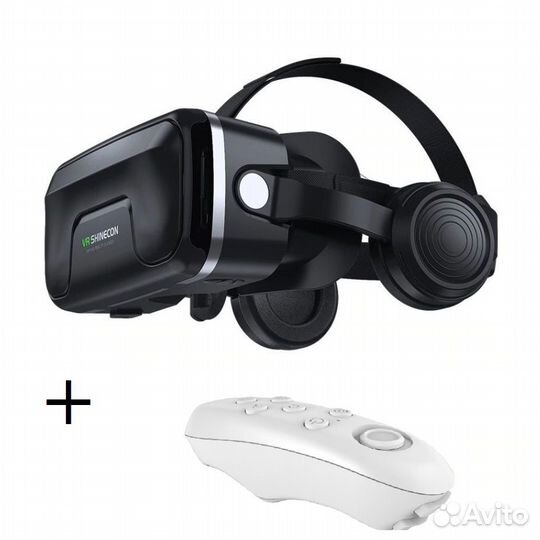Очки виртуальной реальности с джойстиком