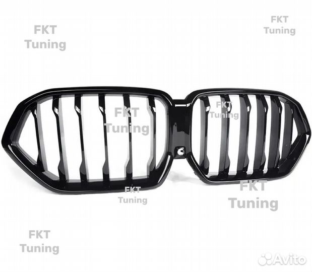 Решетка радиатора для BMW X6 G06 черная