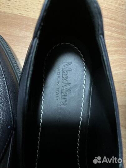 Max Mara кожаные лоферы 39