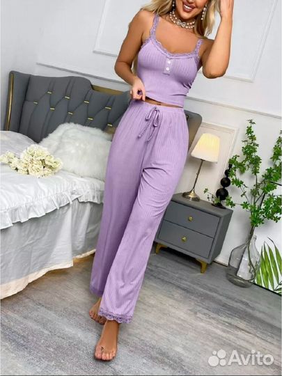 Оптом. Пижама - фиолетовый №Н-83500