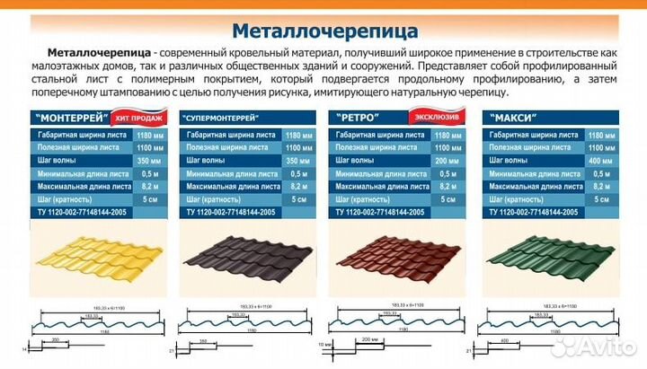 Металлочерепица Стандарт