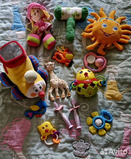 Игрушки погремушки грызунки пакетом