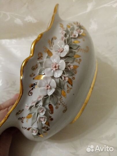 Конфетница салатник Кисловодский фарфор СССР