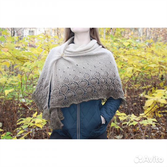 Шаль бактус амбре