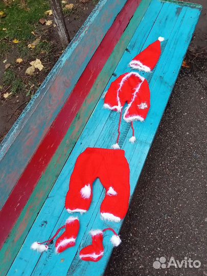 Костюм новогод деда мороза на 1 год и 3 месяца