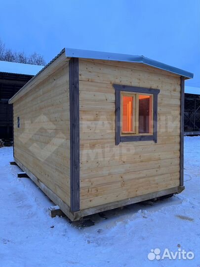 Готовая баня 6х2,3 м с доставкой