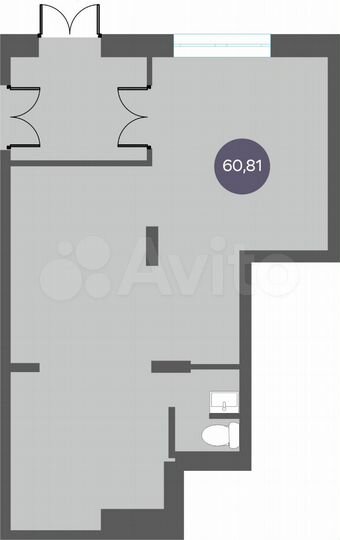 Офис, 60.81 м²