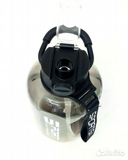 Спортивная бутылка 1,7л.для фитнеса чёрная