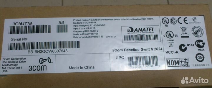 Коммутатор 3COM 4210 3CR17333-91 Switch 26-Port