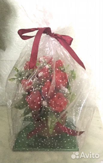 Букет из мыльных роз