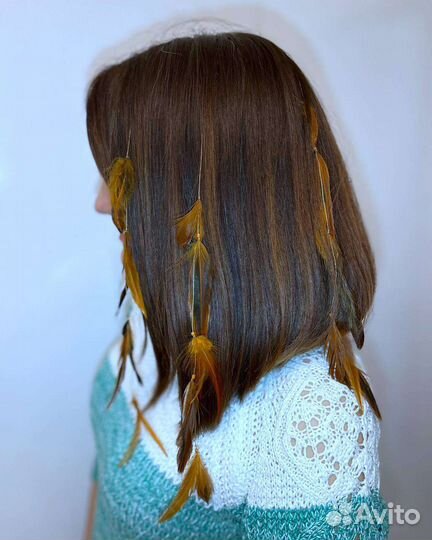 Заколки из перьев/ Наращивание перьев