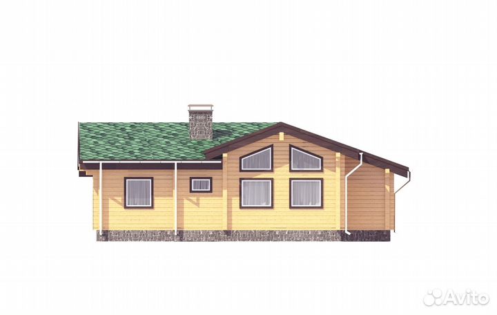 Проект дома из клееного бруса «Виктория»