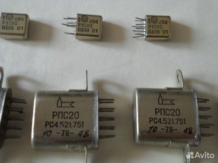 Реле СССР для схем усилителей низкой частоты