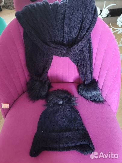 Комлект шапка и шарф