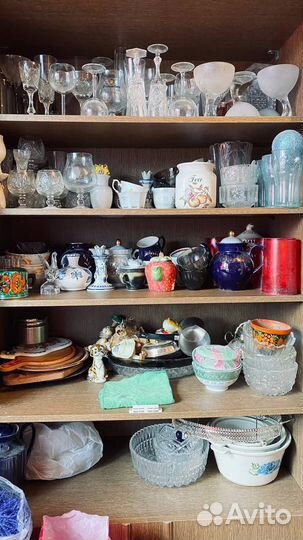 Посуда, Хрусталь, Бокалы, Графин