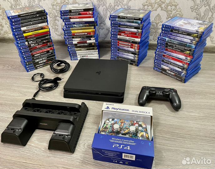 Ps 4 slim / 60+ игр / гарантия