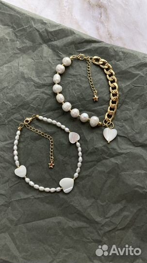 Браслет из натурального жемчуга