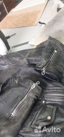 Ремонт мотоэкипировки. Косух. Кожаных штанов