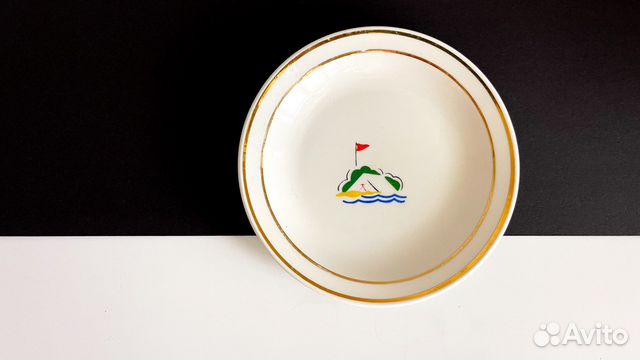 Тарелка детская коллекционная Хайта СССР винтаж