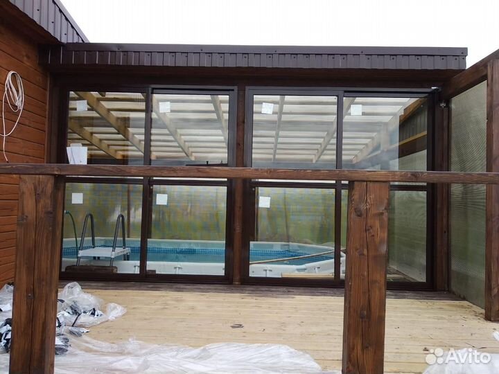 Остекление домов, коттеджей, балконов