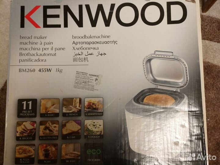 Хлебопечка kenwood bm260